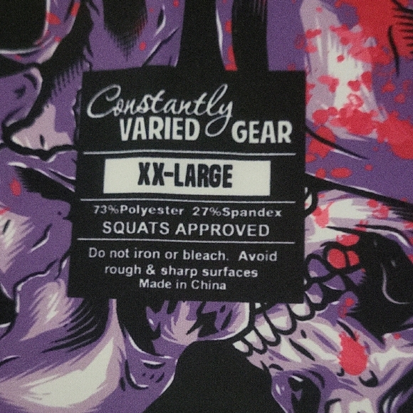 Constantly Varied Gear Skull Print Shorts in Purple and Pink - Picture 2 of 5